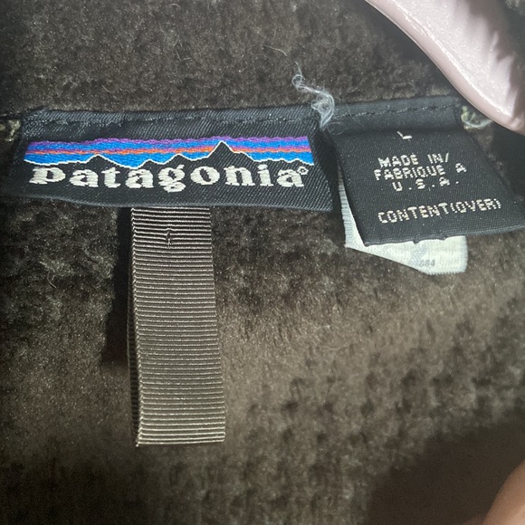Patagonia Regulator R4 Fleece Sweater Jacket Green/Brown L Polartec Vint… - Picture 4 of 11